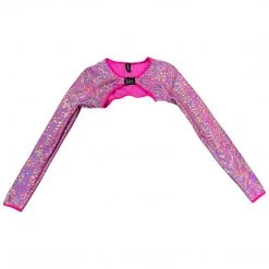 RAVELAND DASH OF SPARKLE SHRUG TOP WITH BUCKLE