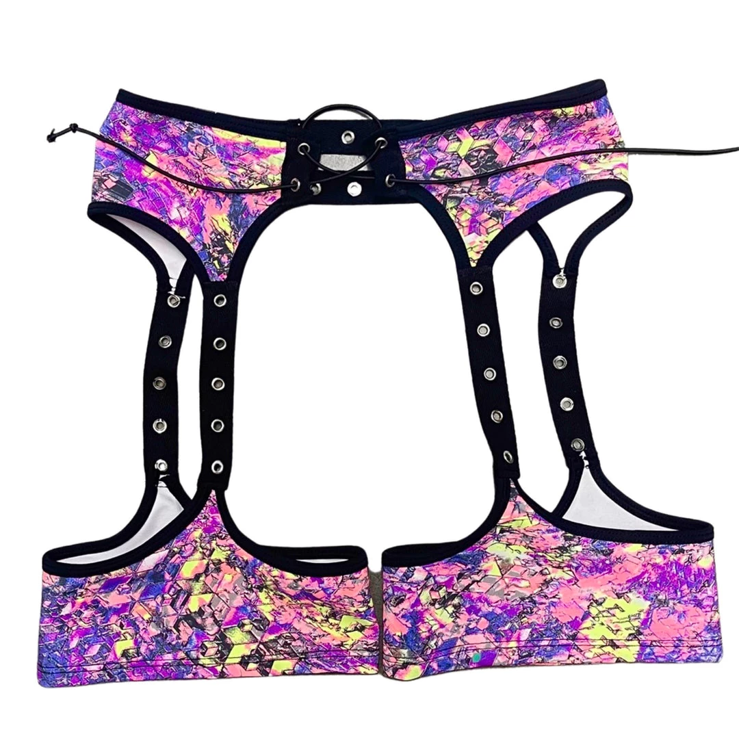 RAVELAND PURPLE LOST FREQUENCY CRAZY SHORT CHAPS NEW ARRIVALS 5 RAVELAND PURPLE LOST FREQUENCY CRAZY SHORT CHAPS NEW ARRIVALS