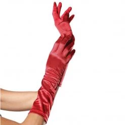 LEG AVENUE Elbow Length Satin Gloves WOMEN