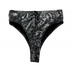 RAVELAND WOMEN GALACTIC SPACE SNAKE HIGH WAISTED BRAZILIAN BOTTOMS