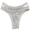 RAVELAND LIQUID MIRROR SHARK PANTY-SILVER
