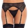 LEG AVENUE Rhinestone Garter Belt WOMEN