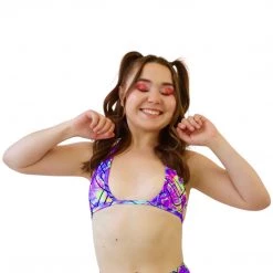 RAVELAND NEW ARRIVALS COLOR POP MOON BRA TOP