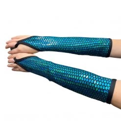 RAVELAND NEW ARRIVALS LIQUID MIRROR GLOVES- BLUE