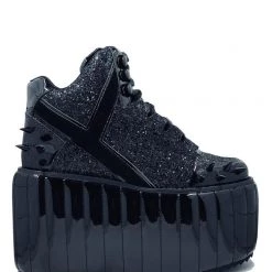 YRU QOZMO MOON BLACK SHOES