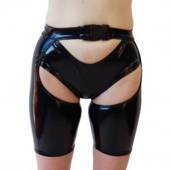 RAVELAND LOVELY LATEX ASAP BUCKLED SHORT CHAP NEW ARRIVALS