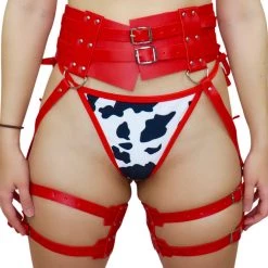 RAVELAND DEAD RED WAIST HARNESS WOMEN