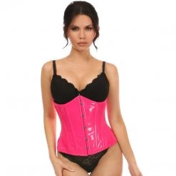 DAISY CORSET Lavish Hot Pink Patent Underbust Corset