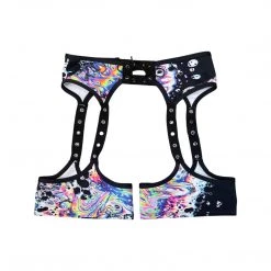 RAVELAND ACID TIE DYE CRAZY SHORT CHAPS NEW ARRIVALS