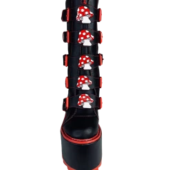 YRU SHOES DUNE MUSHROOM - BLACK/RED