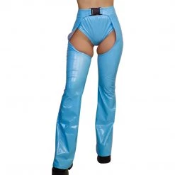 RAVELAND NEW ARRIVALS LOVELY LATEX BUCKLE CHAPS