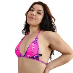 RAVELAND PINK ACID TIE DYE MOON BRA TOP NEW ARRIVALS