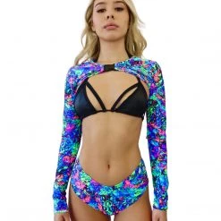 RAVELAND LOST FREQUENCY SHRUG TOP