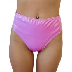 RAVELAND NEW ARRIVALS LOVELY LATEX HIGH WAISTED BRAZILIAN BOTTOMS