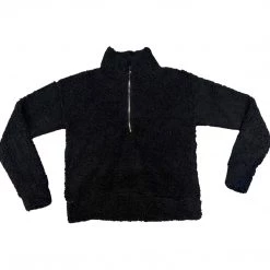 IJOAH WOMEN BLACK LONG SLEEVE SOFT SWEATER