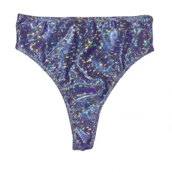 RAVELAND RETRO GLITTER- LAVENDER HIGH WAISTED BRAZILIAN BOTTOMS