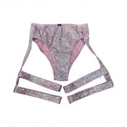 RAVELAND RETRO GARTER PANTY - PINK