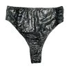 RAVELAND WOMEN GALACTIC SPACE SNAKE HIGH WAISTED BRAZILIAN BOTTOMS