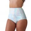 RAVELAND HOLOGRAPHIC SILVER HIGH WAISTED BOTTOMS NEW ARRIVALS