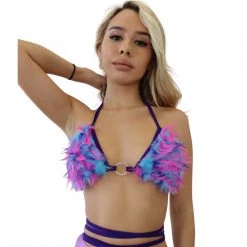 RAVELAND NEW ARRIVALS FURRY WRAP AROUND TOP