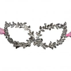 GOLDEN SHUTTLE SILVER LEAF MASQUERADE MASK WOMEN