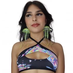 RAVELAND ACID TIE DYE KEYHOLE TOP NEW ARRIVALS