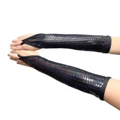 RAVELAND LIQUID MIRROR GLOVES- BLACK NEW ARRIVALS