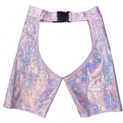 RAVELAND RETRO GLITTER ASAP BUCKLED SHORT CHAP