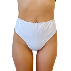 RAVELAND NEW ARRIVALS LOVELY LATEX HIGH WAISTED BRAZILIAN BOTTOMS