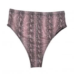 RAVELAND GO PINK SNAKE HIGH-WAIST BOTTOMS WOMEN