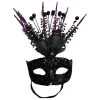 GOLDEN SHUTTLE WOMEN LAVISH BLACK MASQUERADE MASK