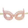 GOLDEN SHUTTLE WOMEN PEARL WHITE MASQUERADE MASK