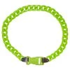 RAVELAND NEON GREEN CHAIN LOCK NECKLACE NEW ARRIVALS