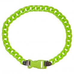 RAVELAND NEON GREEN CHAIN LOCK NECKLACE NEW ARRIVALS