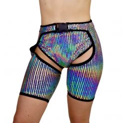 RAVELAND NEW ARRIVALS LIQUID MIRROR ASAP BUCKLED SHORT CHAP