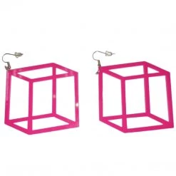 RAVELAND HEADBANGER COLLECTION BOXED UP PINK EARRINGS