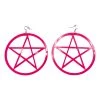 RAVELAND PINK PENTAGRAM EARRINGS