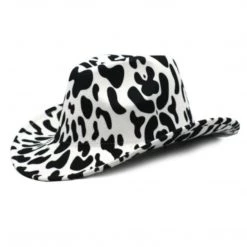 RAVELAND COW PRINT COWBOY HAT