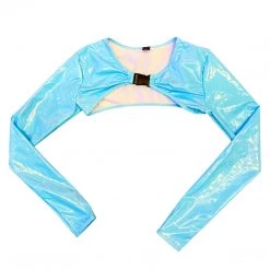 RAVELAND LOVELY LATEX SHRUG TOP