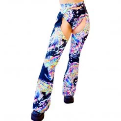 RAVELAND NEW ARRIVALS ACID TIE DYE CHAPS