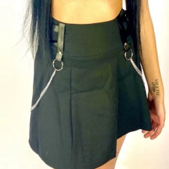 RAVELAND WOMEN STRAP IT UP BLACK SKIRT