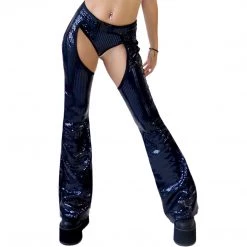 RAVELAND NEW ARRIVALS LIQUID MIRROR BUCKLED CHAPS