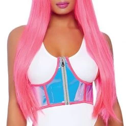 LEG AVENUE UNDERBUSTS & CORSETS Holographic Underbust Corset