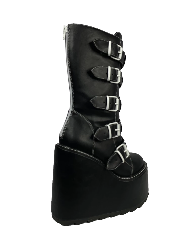 RaveLand SHOES DUNE SKELETON - BLACK 6 RaveLand SHOES DUNE SKELETON - BLACK