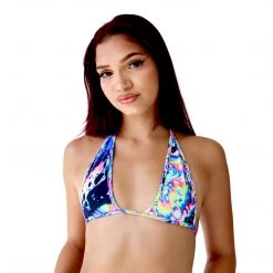 RAVELAND NEW ARRIVALS ACID TIE DYE MOON BRA TOP