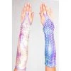 RAVELAND LIQUID MIRROR GLOVES- PURPLE TIE DYE NEW ARRIVALS