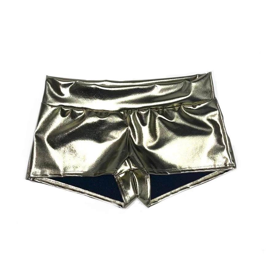 RaveLand METALLIC BOOTY SHORTS- GUN METAL GOLD ✨MISCHIEVOUS & MAGICAL COLLECTION 3 RaveLand METALLIC BOOTY SHORTS- GUN METAL GOLD ✨MISCHIEVOUS & MAGICAL COLLECTION