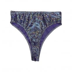 RAVELAND RETRO GLITTER- LAVENDER HIGH WAISTED BRAZILIAN BOTTOMS