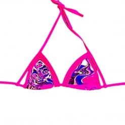 RAVELAND PINK ACID TIE DYE CAGE TOP