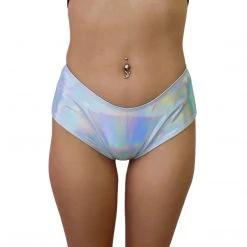 RAVELAND NEW ARRIVALS HOLOGRAPHIC SILVER CHEEKY BOTTOMS